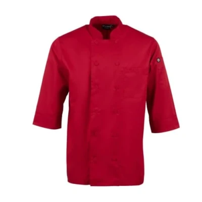 Imagen de Chaqueta de Chef, Chef Worksl, JLCL BER, básica, con manga 3/4, talla 2XL, L, Red, 1