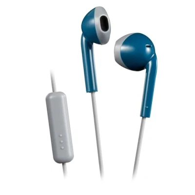 Imagen de Auriculares De botón JVC HA F19M, botón, Micrófono, Control volumen, Jack 3.5 mm, Azul