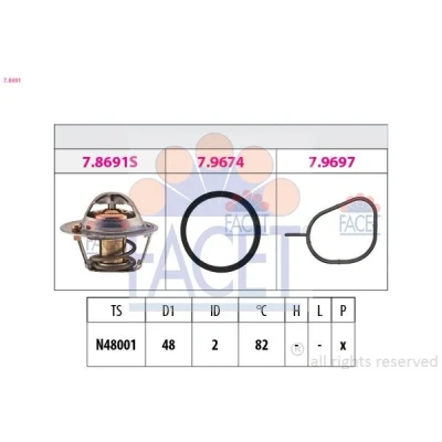 Imagen de Termostato, refrigerante FACET 7.8691