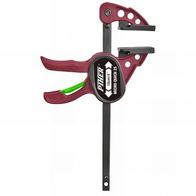 Imagen de PIHER Set MORDAZA Micro Quick 10 cm 2 pcs Fuerza MAXMA 25 Kilos, Rojo