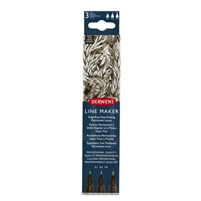 Imagen de DERWENT Line Maker Black 3pcs 0.1/0.3/0.5