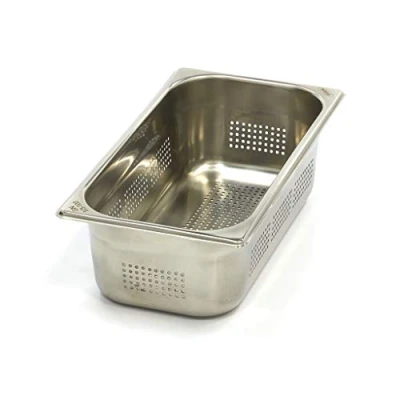 Imagen de Maxima Contenedor Gastronorm 1/3 GN 10cm de Profundidad Acero Inoxidable Perforado
