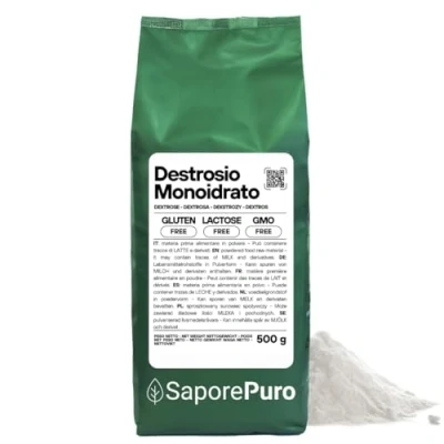 Imagen de SaporePuro DEXTROSA en polvo 500 gr Ideal para helados y sorbetes