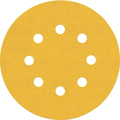 Imagen de Bosch Professional 5 x Lijas Expert C470 con 8 agujeros, para Madera dura, Pintura sobre madera, 125 mm, Grano 240, Accesorios Lijadora excéntrica