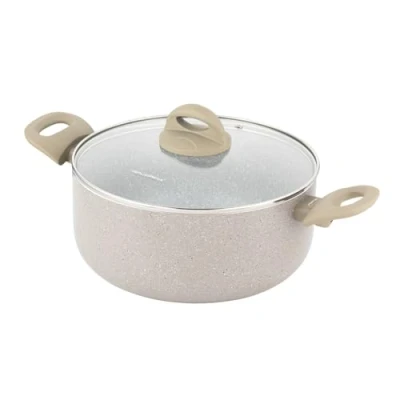 Imagen de FLORINA Olla de aluminio ISLA 4,1L I 24 cm Cacerola con revestimiento antiadherente Calentamiento rápido y uniforme Asas suaves al tacto Diseño estético
