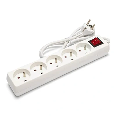 Imagen de Velamp MULTIP FR I 5 Regleta de enchufes 10/16 A + interruptor, 3 G1 mm2