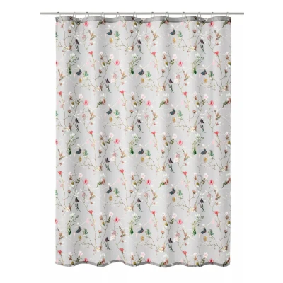 Imagen de Kleine Wolke Cortina de Ducha, diseño Flores, 100% poliéster, 180 x 200 cm, Multicolor