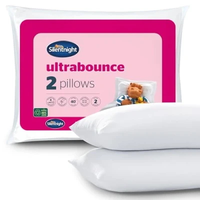 Imagen de Silentnight Ultrabounce Pillow, White, Pack of 2