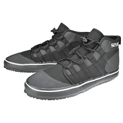 Imagen de SEAC Rock Boots HD Escarpín de Buceo, Unisex, Negro, L
