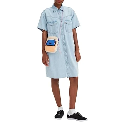 Imagen de Levi&#039;s Elowen Western Dress Mujer Indigo Stonewash (Azul) XL