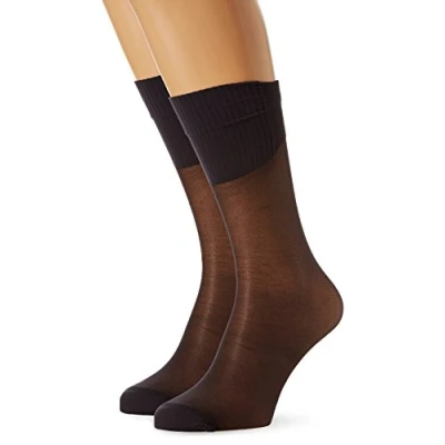 Imagen de Dim Pack Mini Medias Transparentes 20D Absolu Flex x2, Mujer, Negro, Talla única