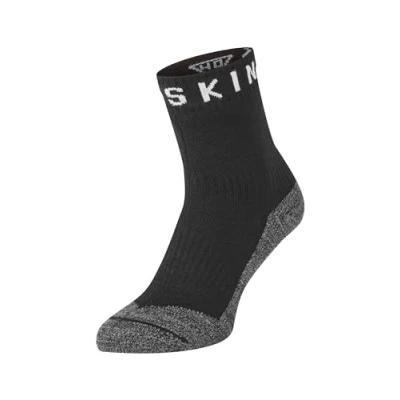 Imagen de SealSkinz Waterproof Warm Weather Soft Touch Ankle Length Calcetín, Hombre, Black/Grey Marl/White, Small