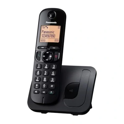 Imagen de Panasonic KX TGC210SPB Teléfono Inalámbrico Digital, Unidad Base y 1 Auriculares, Identificador Bloqueo de Llamadas, Altavoz Manos Libres, Modo Ecológico, Reloj Despertador, Pantalla LCD, Negro
