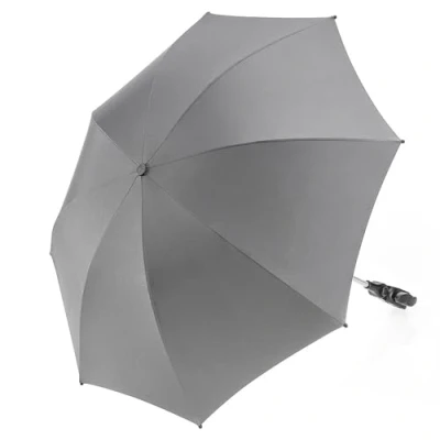 Imagen de ZAMBOO Sombrilla Cochecito Bebe Universal con Protección UV50+, para Silla de 12 Posiciones, Parasol Carro Bebe, Diámetro 73 cm, Gris