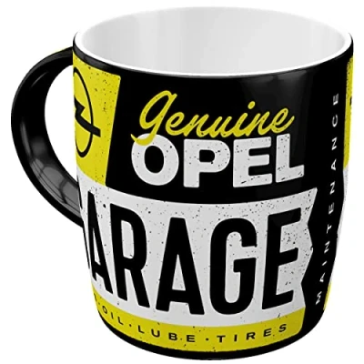 Imagen de Nostalgic Art Taza de café retro, Opel Garage Idea regalo para aficionados coches, cerámica, divertido diseño vintage con frase, 330 ml
