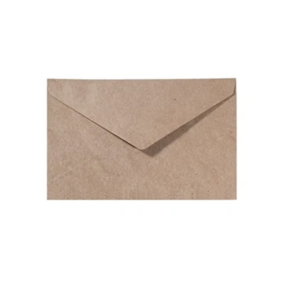 Imagen de Vaessen Creative Florence Sobres Rectangulares Pequeño Para Tarjetas, Marrón Kraft, Set de 25, Tarjetas a Juego Disponibles
