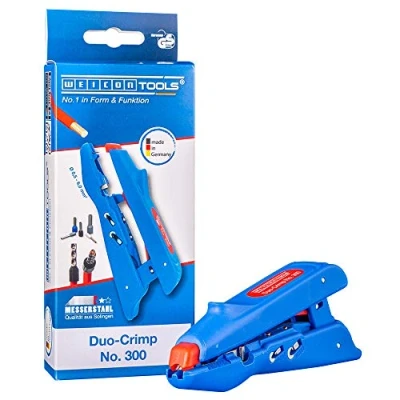 Imagen de WEICON TOOLS Pelador y Engastador No. 300 Rango de trabajo 0,5 mm² a 6,0 Desaislar engastar con una sola herramienta
