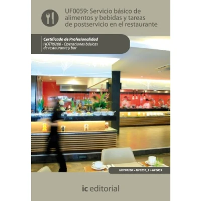 Imagen de Servicio básico de alimentos y bebidas tareas postservicio en el restaurante. hotr0208 operaciones básicas del restaurante bar