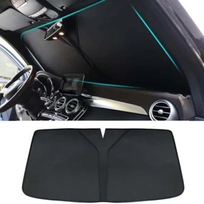 Imagen de EVIMO Parasol de Coche Delantero para Parabrisas Coche, Toyota Aygo Reflectante Plegable, Mantén tu Fresco
