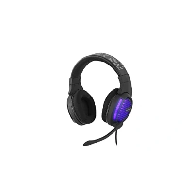Imagen de MILLENIUM MH2 Auriculares Gaming Advanced para PC con Cable de 2,2m, conexión USB, 20 ohmnios, retroiluminado, Orejeras aireadas