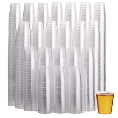 Imagen de MATANA 1000 Vasos de Chupito Plástico Duro Transparente, 30ml Resistentes y Reutilizables Cumpleaños, Bodas, Despedidas Soltera o Soltero, Navidad, Barbacoas, Fiestas