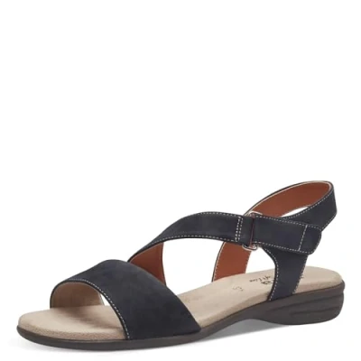 Imagen de Jana Softline 8 28167 42 805 Navy Flache Sandale Komfortable Mehrweite Alltagsschuh Festlich Elegant, Sandalias Planas Mujer, Azul Marino, 38 EU Ancho