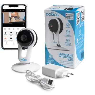 Imagen de Domos Cámara WiFi Inteligente de Alta Definición para Interiores Visión Nocturna y Sensor Movimiento IP Seguridad Compatible con Alexa Google Vigilancia Domicilio