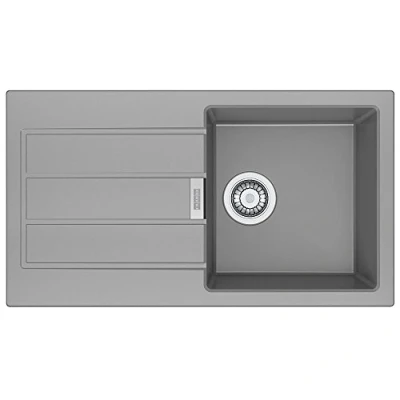 Imagen de Franke 114.0496.091 Fregadero de cocina granito con un solo cuenco, gris
