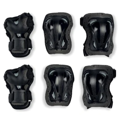 Imagen de Rollerblade Protecciones Skate Gear Junior 3 Pack, Juventud Unisex, Negro, XXXS
