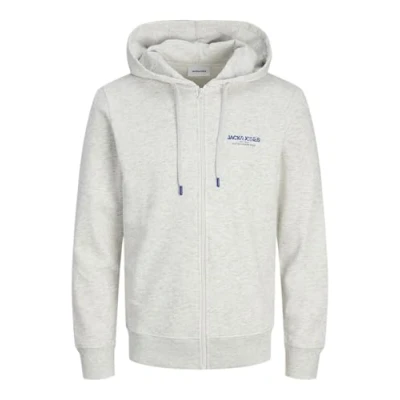 Imagen de JACK &amp; JONES Jjalvis Sudadera con Cremallera Capucha, Color Blanco, XXL para Hombre