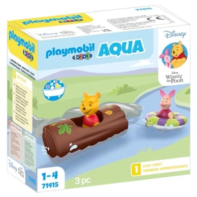Imagen de PLAYMOBIL 1.2.3 &amp; Disney 71415 Aventura en el Agua con Winnie Piglet, a Partir de 1 año
