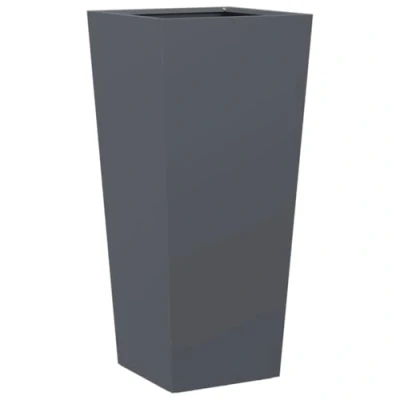 Imagen de vidaXL Jardinera Hexagonal Acero Antracita 35x35x75 cm, Jardinera, de Patio, al Aire Libre,