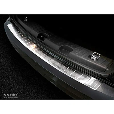 Imagen de Avisa Protector del Parachoques Trasero Inoxidable Compatible con Volkswagen Caddy 2004 2015 &amp; 2020 &#039;Ribs&#039;