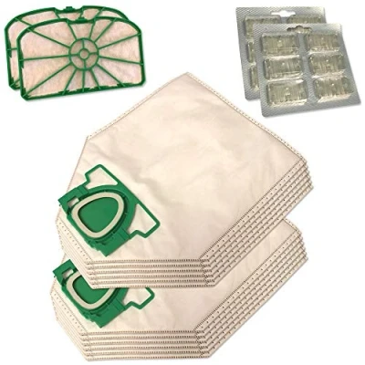 Imagen de SET 12 Microfibra Bolsas de aspiradora + Ambientadores 2x Filtro Motor Para Vorwerk Kobold VK200, VK 200