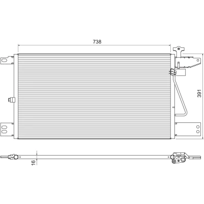 Imagen de VALEO 815065 Condensador sin secador Aluminio 393 R 134 a SCANIA: P,G,R,T series