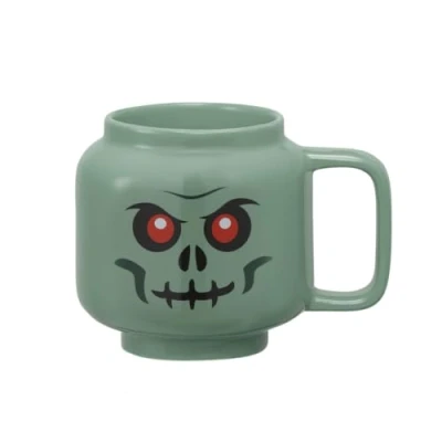 Imagen de Room Copenhagen LEGO Taza de cerámica, esqueleto verde, grande, 17.9 onzas líquidas (530 ml)