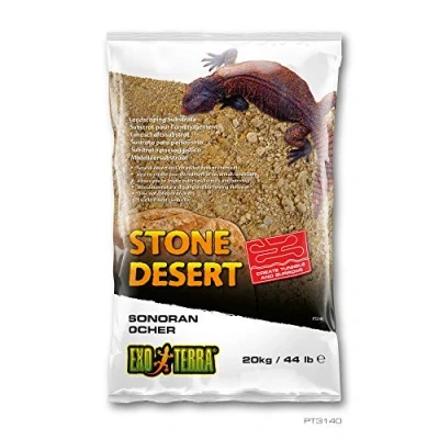 Imagen de EXO TERRA Sustrato de Paisaje Sonoran Ocher Stone Desert para terrarios (20 kg), Color Amarillo