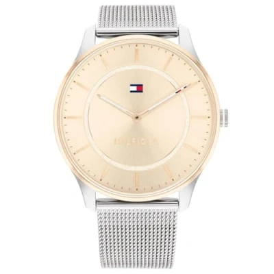 Imagen de Tommy Hilfiger Reloj Analógico de Cuarzo para mujer con correa malla acero inoxidable plateada 1782530