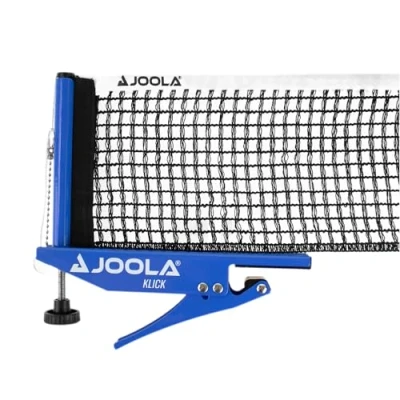 Imagen de JOOLA red de tenis mesa KLICK juego interior deportes ocio técnica sujeción regulable en altura con tornillo bloqueo, azul, 183 x 15,25 cm.