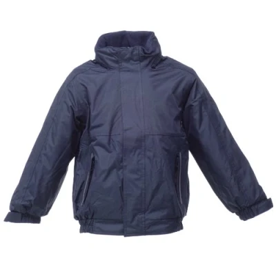 Imagen de Regatta Kids Dover Waterproof Fleece Lined Jacket with Safety Reflective Piping Jackets Insulated, Unisex niños, Navy/Navy, 36&quot;