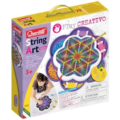 Imagen de Quercetti Fantasie 2850 String Art Mandala Juego Creativo, Multicolor (224)