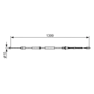 Imagen de BOSCH 1 987 482 539 Cable de Freno Mano 1399