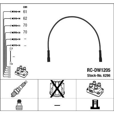 Imagen de NGK 6296 Juego de Cables Encendido 4