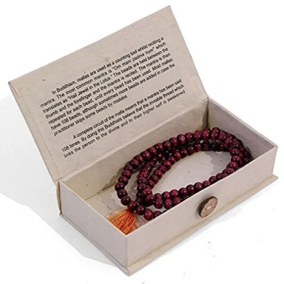 Imagen de Mala Beads Buddhist Mallah bead Rosary Om mani padme hum by Hippy Shack
