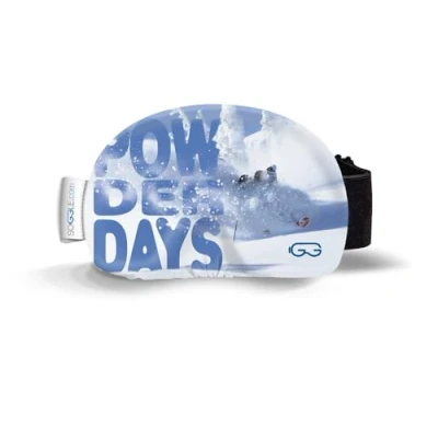 Imagen de Soggle Funda protectora para gafas de esquí, microfibra, talla única, color: text powderdays