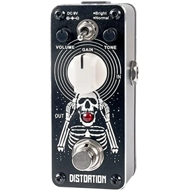 Imagen de Sondery distorsión distortion Pedal efecto de guitarra, recreación sonido clásico británico 70 80, True Bypass, Diseño arte en la parte superior y borde corte diamante, serie