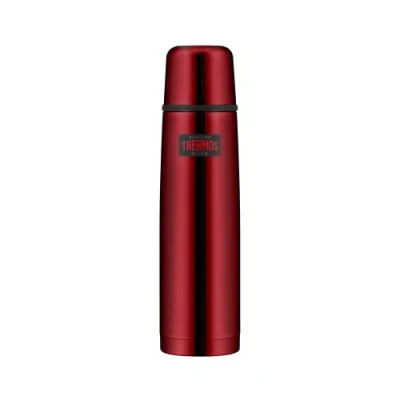 Imagen de THERMOS Light &amp; Compact Beverage Bottle Termo de acero inoxidable (1 litro, 24 horas caliente/24 h frío, apto para lavavajillas, totalmente hermético, sin BPA)
