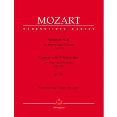 Imagen de MOZART Concierto para Piano nº 27 (K.595) en Sib Mayor 2 Pianos a 4 manos (Urtext) (Faber)