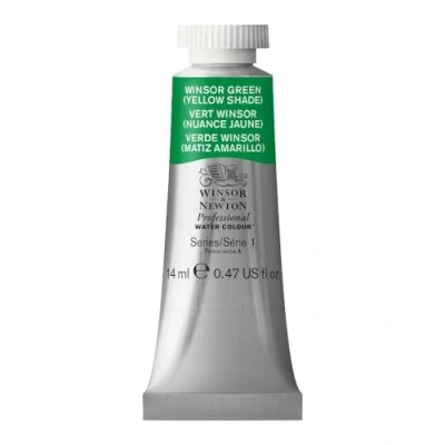 Imagen de Winsor &amp; Newton Acuarela Profesional Pintura de Acuarela, Alta Luminosidad, Resistente a la Luz, Calidad Archivo, Tubo 14 ML, Color Verde (Tono Amarillo)
