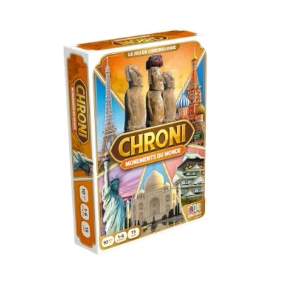 Imagen de Blackrock Games CHRONI Monumentos del Mundo Juego de Cartas Mesa a Partir 10 años 1 6 Personas Aprender divertirse Historia Cronología On The go Edition